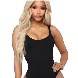 Fashion Nova Black Bodysuit XS/S